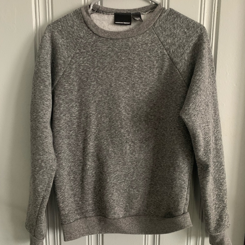 American apparel crew neck sweatshirt xs unisex